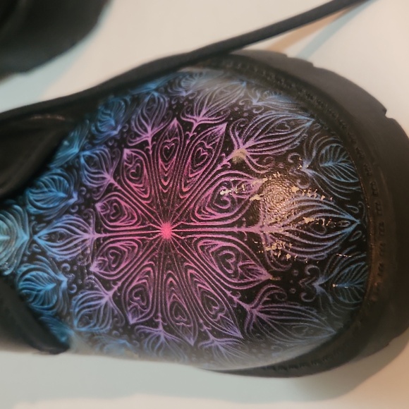 Purple Dragonfly Mandala Women's Boots Size 9 - Picture 13 of 13